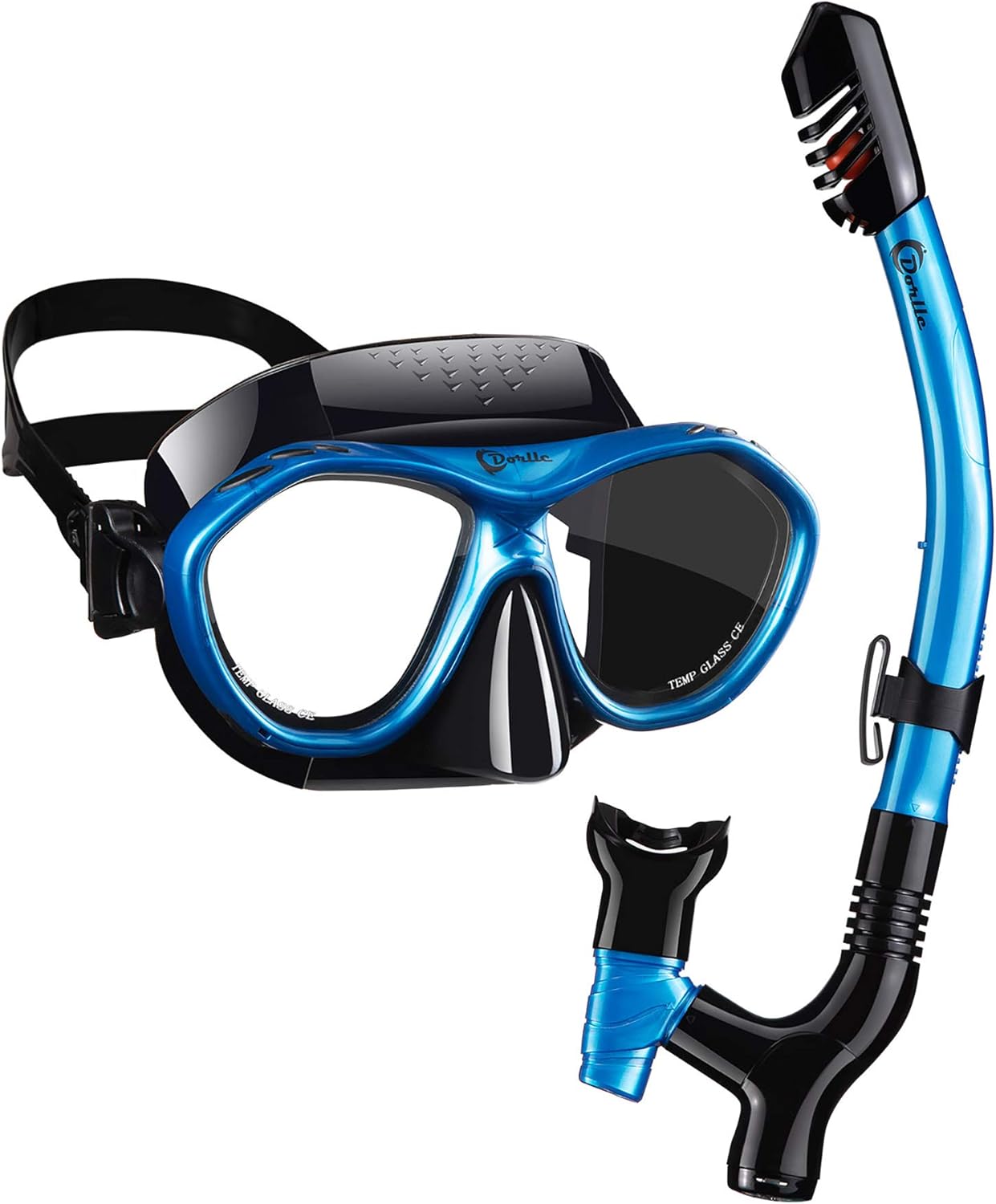 Dorlle Snorkel Set with Snorkel and Mask, AntiFog and AntiLeak Diving Mask