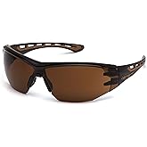 Carhartt Gear CHB818ST Easley™ Sandstone Bronze Anti-Fog Lens - One Size Fits All - Black/Tan