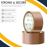 iSOUL Parcel Tape 6 Rolls 48mm x 66m Low Noise Heavy Duty Brown view 2