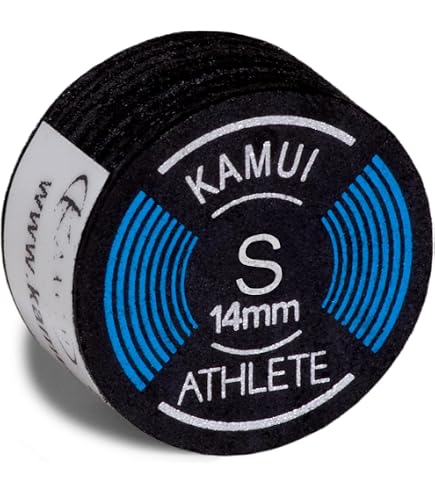Amazon.com : KAMUI Athlete Billiard Pool Cue Tip Medium 14 mm – 1