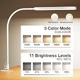 SKYLEO Desk Lamp LED Clip On Light 1300LM 5 Color Modes 11 Brightness Levels view 2