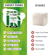 The Cheeky Panda Bamboo Large Paper Napkins 400 White 40x40cm 2 Ply view 5