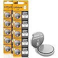 TOPUSSE CR2032 3V Lithium Battery 10 Pack Coin Cell - Long-Lasting Button CR2032 Batteries for Watches, Car Key Fobs, Motherboards, Toys, Glucose Meters, LED Lights, and More - 2032 3 Volt Batteries