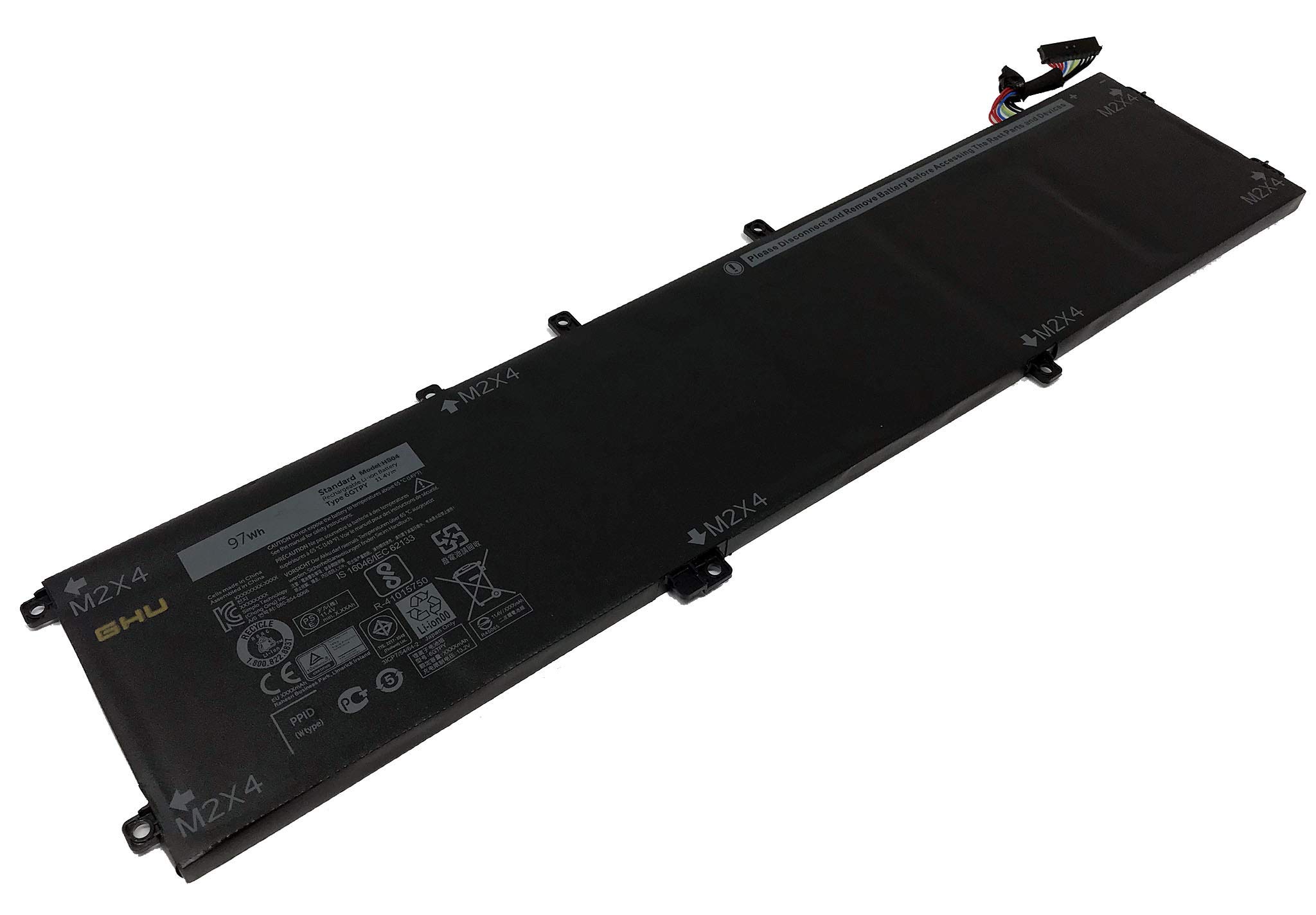 BLESYS 97Wh 6GTPY Batterij voor Dell XPS 15 9560 9570 7590, voor Precision 5520 5530 5540, voor Vostro 7500, voor Inspiron 7501 Serie Vervanging voor 7500 5D91C 5041C 05041C GPM03 0GPM03 11.4V