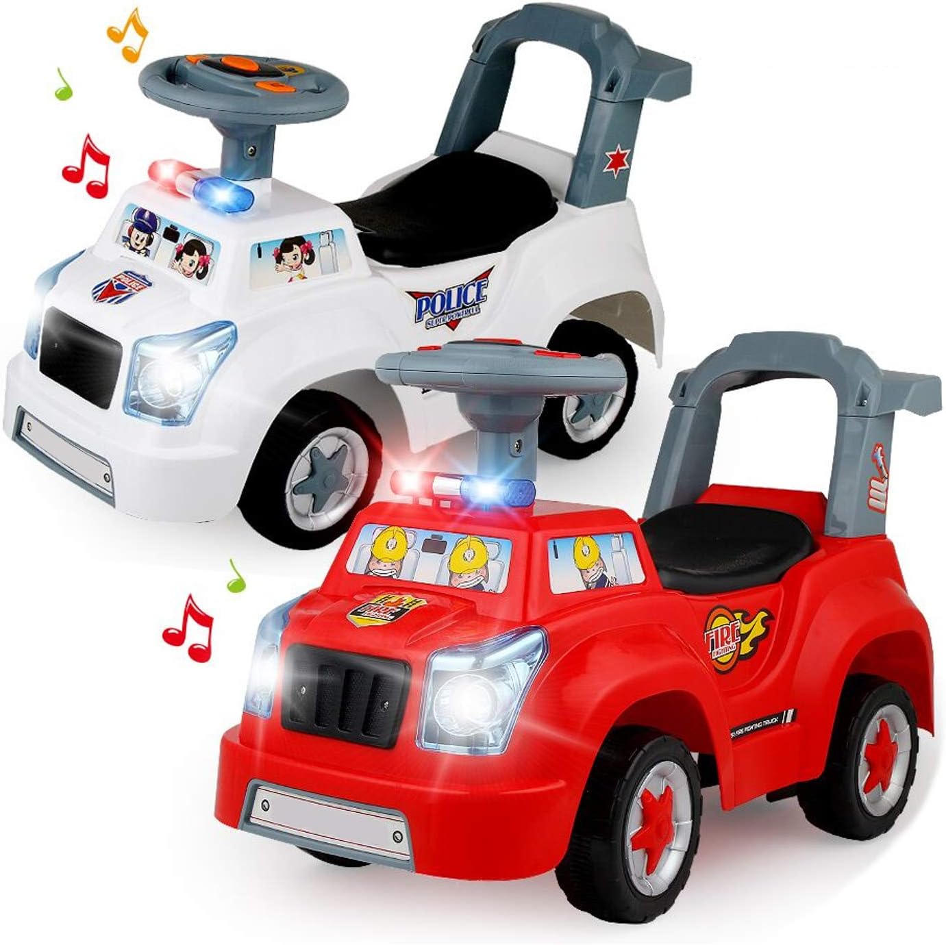 fire truck baby walker