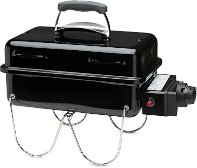 Weber Go-Anywhere Gas BBQ Portable Grill with Folding Legs 42 x 26 cm