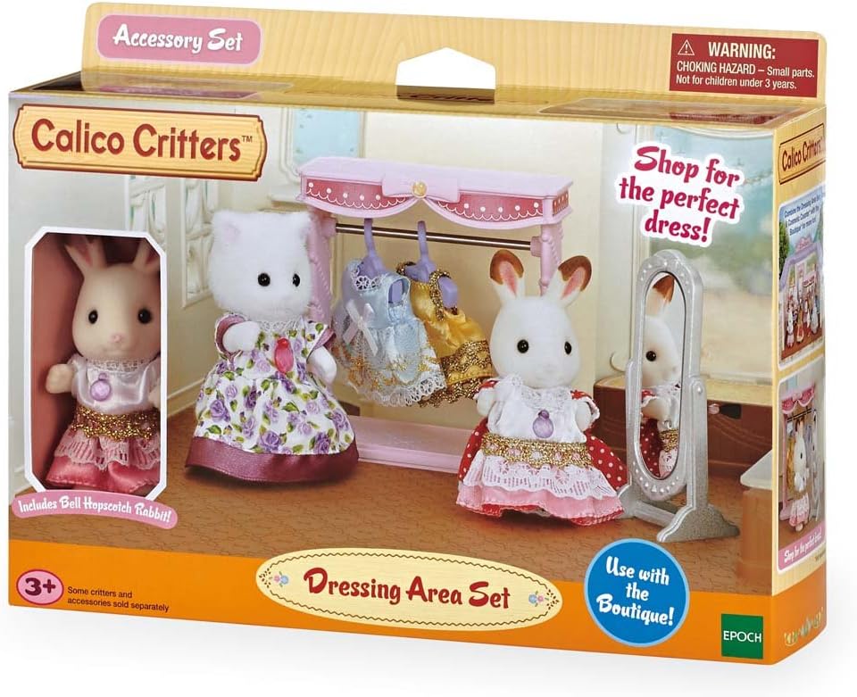 calico critters dressing area set