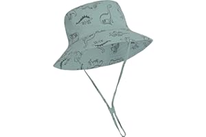SEA ZAELA Baby Sun Hat Toddler Bucket Hats Summer Sun Protective Kids Beach Hats Wide Brim Outdoor Camping Hat for Boys Girls