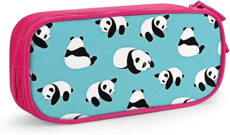 Amazon かわいい パンダ柄 Panda 大容量 ペンポーチ スリム筆箱 ペン入れ 大容量 鉛筆ケース 学生用 軽量 筆入れ ふでばこ 多機能 化粧ポーチ 文具ポーチ 文具袋 男女兼用防水 大学生 文房具 オフィス用品 文房具 オフィス用品