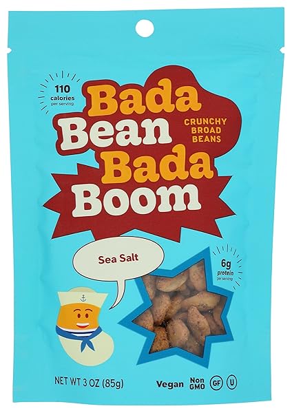 ENLIGHTENED ROASTED BROAD BEAN CRISPS SEA SALT, 3...