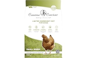 Canine Caviar - Small Breed: Chicken & Whole Ground Oats, Alkaline Dry Dog Food, Limited Ingredients, Gluten-Free, Based on Science & Research, Veterinary Alternative Diet (11 Pound Bag)