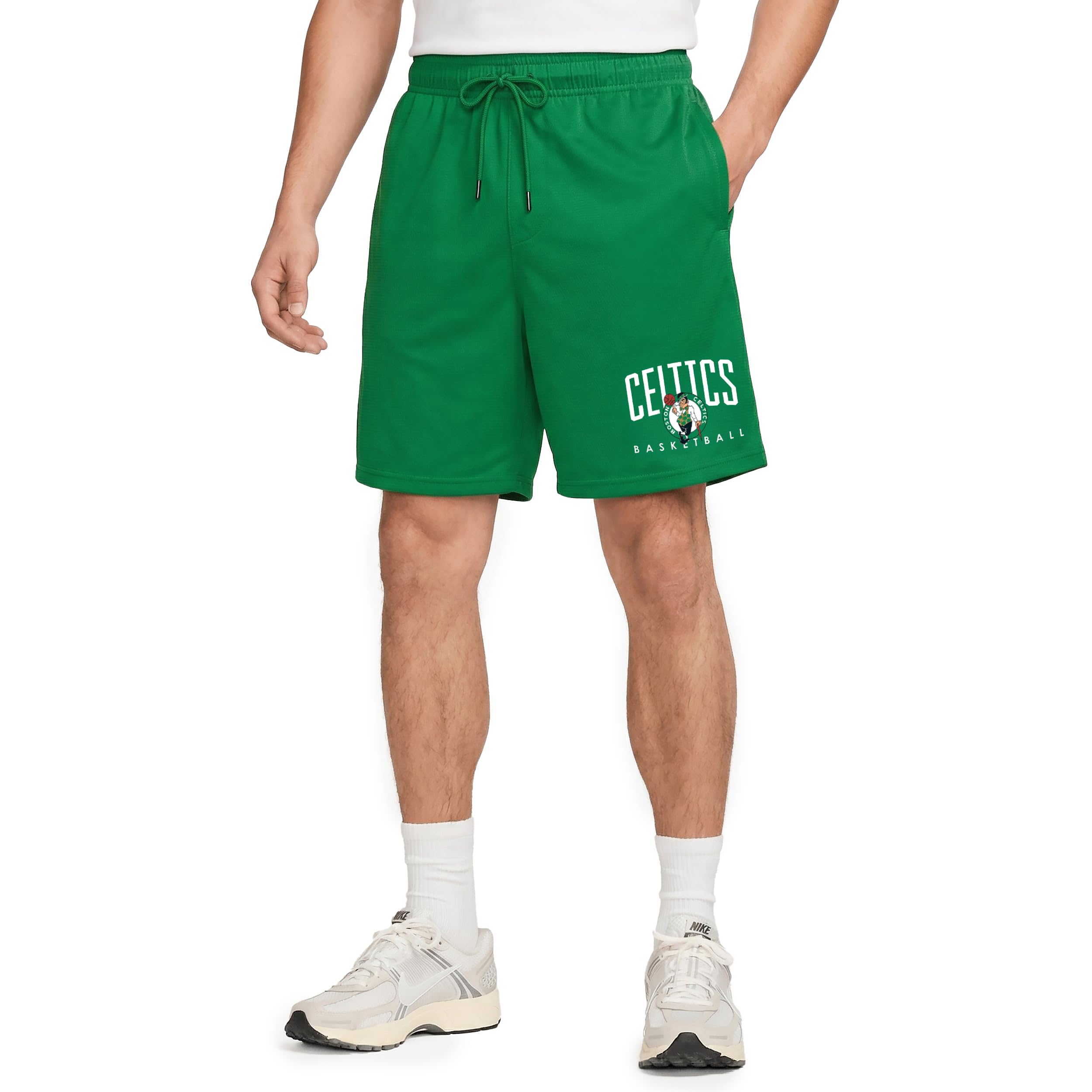 Ultra Game NBA Official Men’s Teamster Basketball Shorts, Boston Celtics, Team Color, Large Image