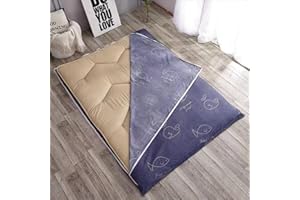 XIOU Japanese Futon Cover - 100% Cotton Cover for Traditional Shikibuton Floor Futon Mattress - Washable Cotton (Whale,King(71X79inch))