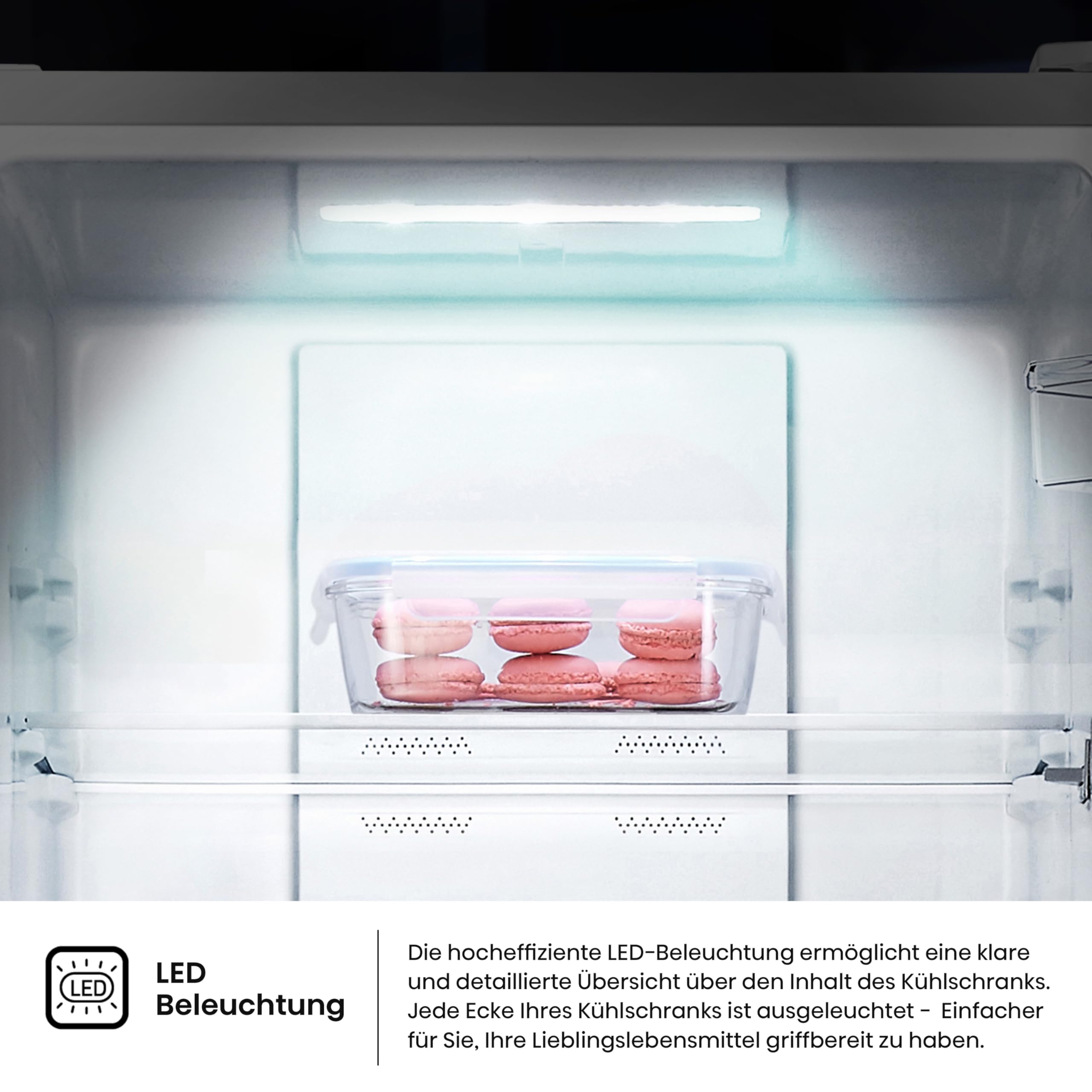 Hisense RB327N4ADD Kühl-Gefrier-Kombination, EEK D, Total NoFrost, wechselbarer Türanschlag, Flaschengitter, 171 Liter Kühlteil, 85 Liter Gefrierteil, Inox Look 9