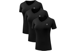 NELEUS Women's 3 Pack Compression Workout Athletic Shirt