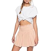Forever 21 Womens Flowy High-Rise Mini Skirt
