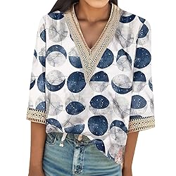 Cheifay Wowomens Vest 3/4 Sleeve Shirts for Women