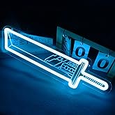 FF7 Cloud Buster Sword Neon Signs for Gameroom Wall Decor, Cloud Strife Steel Knife Neon Lights for Men Cave, Game Room Bedroom Neon for Bar Pub Teen Boy Gifts 15 * 5 IN
