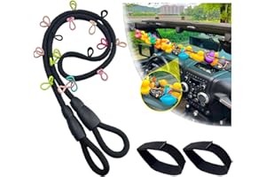 EJDRFN Duck Holder for Jeep,Paracord Duck Holder for Jeep Wrangler,Hold 32 Rubber Ducks,Rubber Ducks Mounts for Jeep Wrangler YJ TJ JK JL & Gladiator JT(Black)