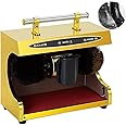 Sangeuhhlk Electric Shoe Buffer, Shoe Polisher Automatic Stainless Steel Dust Removal Polishing Clean Kit for Home Hotel Bank