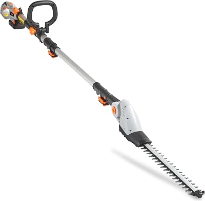 VonHaus Cordless Pole Hedge Trimmer 20V Long Reach 193-244cm