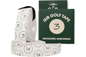 GIR Golf Tape - Golf Blister Tape - 2 Pack for Protection Against Blisters & Hot Spots on Hands & Fingers, Flexible, Waterproof, Pre-Cut Golf Finger Tape, Sports Athletic Tape, 4 Way Stretch