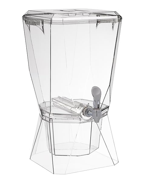 CREATIVEWARE CROWN BEVERAGE DISPENSER WITH BASE AND NAME...