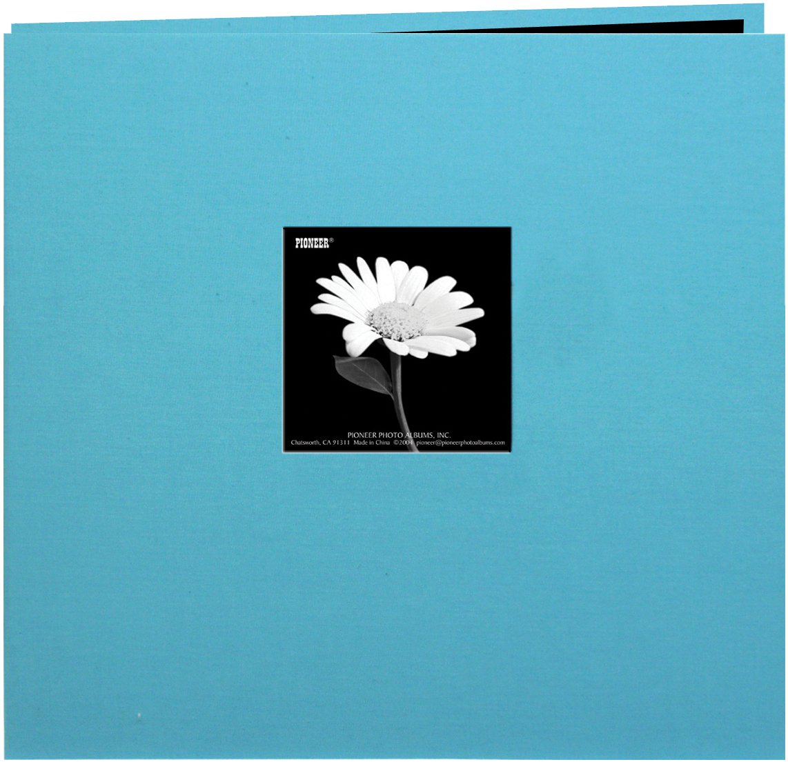 Pioneer 12 x 12-inch Book Cloth Cover Post Bound Album, Turquoise Blue