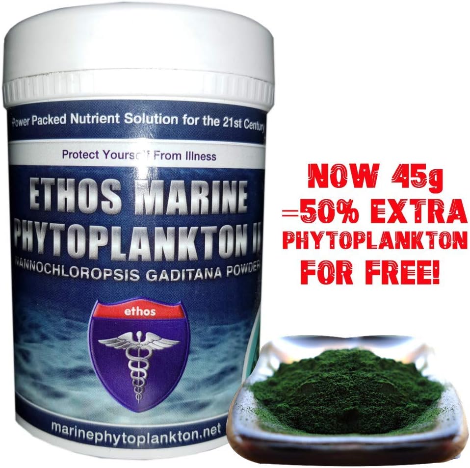 Ethos 100% Pure Organic Marine Phytoplankton 30g Freeze-dried Powder - The Lamborghini of Super-Nutrition