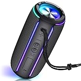 INFURTURE Portable Bluetooth Speaker with 40W Powerful Sound, RGB Lights, 4-in-1 Versatile Connectivity & Bluetooth 5.4 for Home/Party/Outdoor, TWS Pairing, 15H Playtime, Gifts for Teens/Men/Women