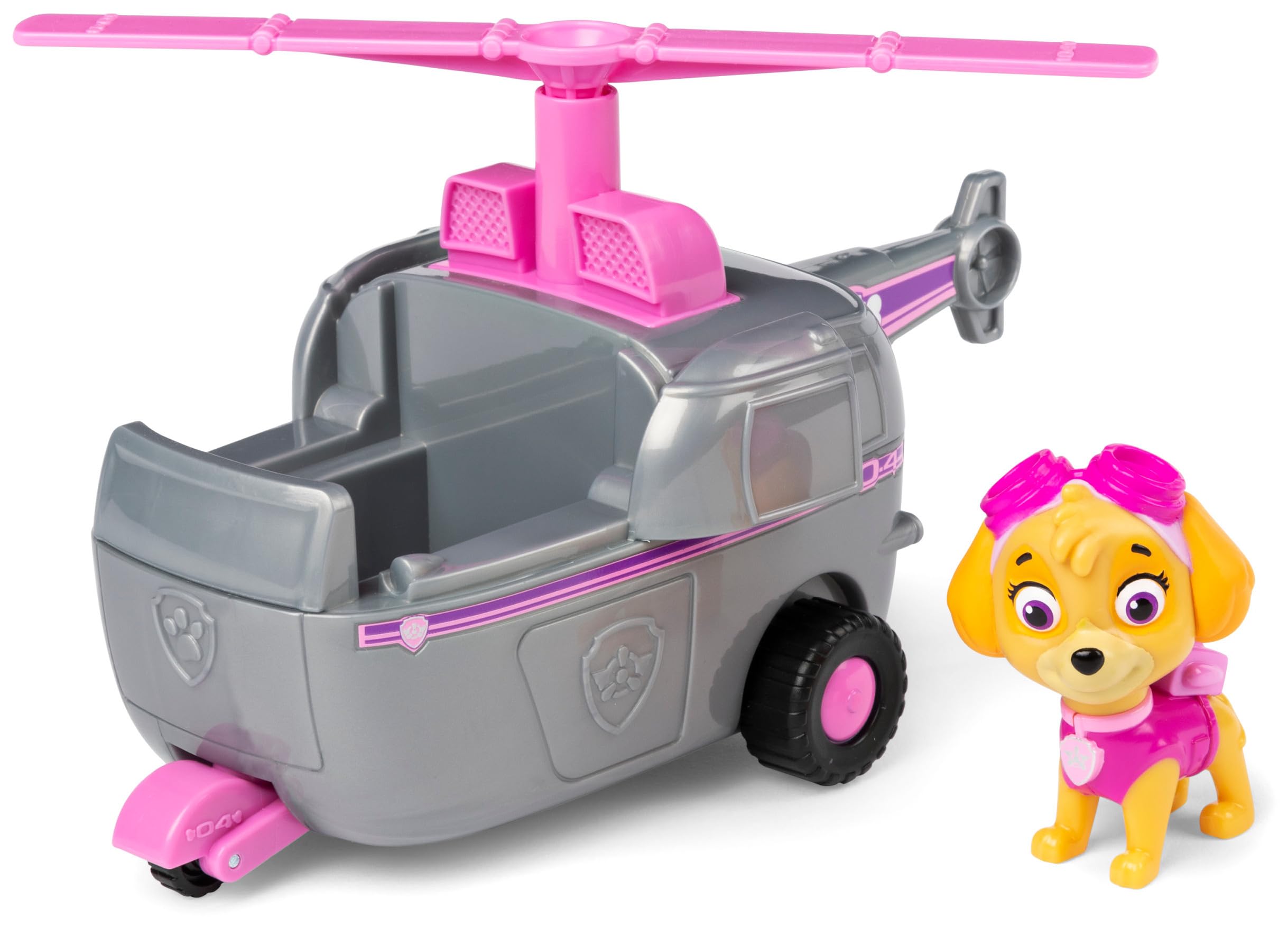 Paw Patrol, Skye’s Helicopter, Toy Vehicle with Collectible Action Figure, Sustainably Minded Kids’ Toys for Boys & Girls Aged 3 and Up