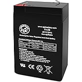 AJC Battery Compatible with B&B BP4-6 6V 4.5Ah Emergency Light Battery