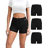 INNERSY Period Boxer for Women High Waisted Leak Proof Postpartm Menstrual Mesh BoyShorts Panties Underwear 3-Pack