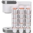 STORAGENIE K Cup Holder for Keurig K-cup,Coffee pod Storage, Side Mount | Wall Mount, Perfect for Small Counters (3 Pack| For 15 K-Cups, White)