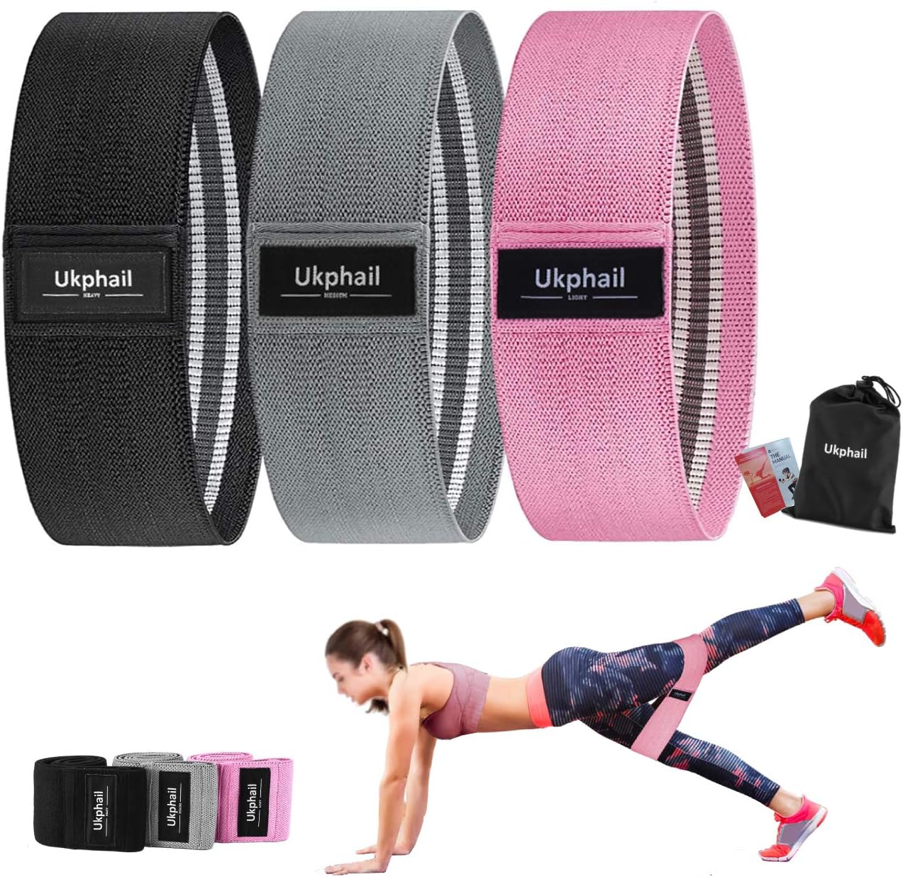 Resistance Bands Booty For Women Fabric Slip Non Popular Popular Of 3 Set