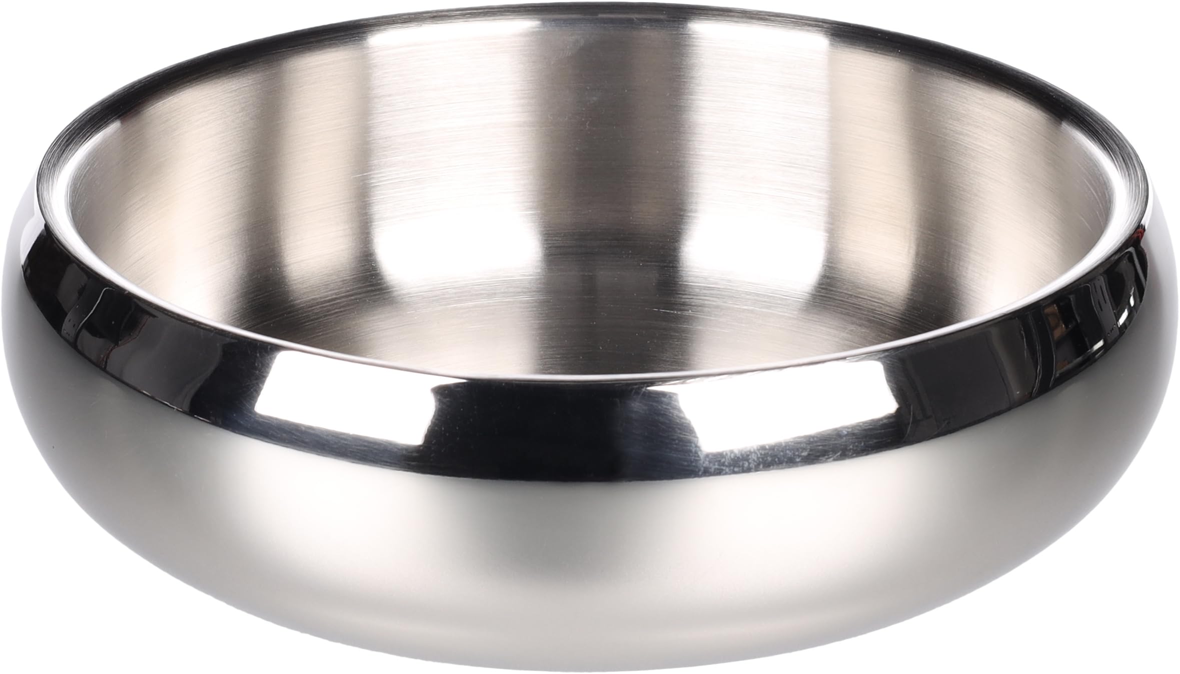 Flamingo FEEDING AND DRINKING BOWL MUNA SILVER XL DIAMETER 22CM 2190ML — image 1