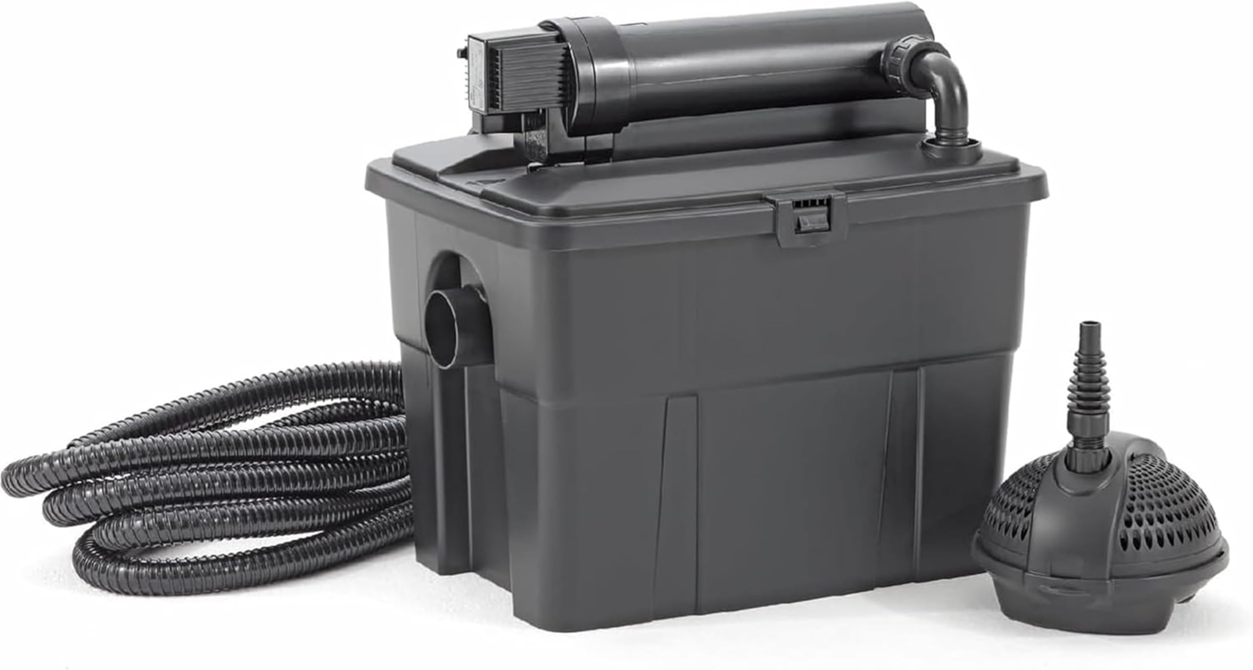 Pontec MultiClear Set 5000 - Complete Pond Filter with UV Light, 1,500 Litre Per Hour Pond Pump, and Multi-Chamber Filter - for Ponds Up to 5,000 litres Without Fish