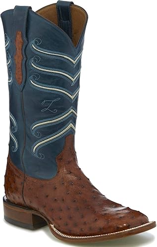 tony lama full quill ostrich boots square toe