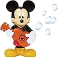 Little Kids Disney Mickey Mouse Action Bubble Blower Machine, Includes Bubble Solution, Multi