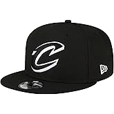 New Era NBA 9FIFTY Black White Adjustable Snapback Hat Cap One Size Fits All