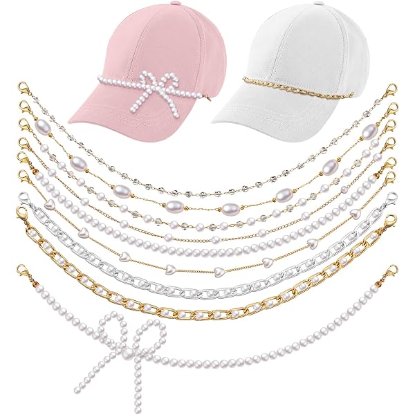 Amazon.com: 6PCS Trucker Hat Chain for Women Happy New Year 