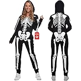 Morph Skeleton Costume Women, Skeleton Jumpsuit Womens, Halloween Costume Adult Women