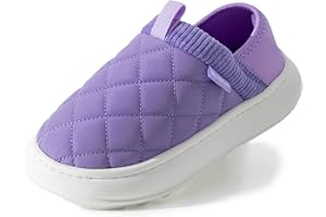 KUBUA Kids Slippers Indoor House Shoes Boys Girls Outdoor Slip-On Loafers