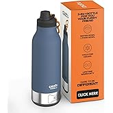 Asobu Dog Barky Bottle – Insulated Stainless Steel Water Bottle with 2 Removable Dog Bowls for Food, Treats & Water – Pet-Friendly Travel Bottle for Hiking, Road Trips & Outdoor Adventures