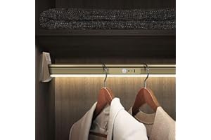 Wardrobe Closet Rod - Clothes Rail, 40-140cm Clothes Rail Wardrobe Clothe Rails Closet Rod With Light, Metal Clothe Wardrobes