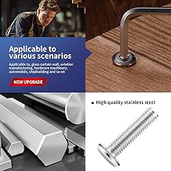 M8 x 30mm 10Pcs Flat Head Hex Socket Cap Screws