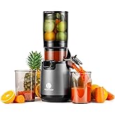 Ventray Slow Juicer Machines, Cold Press Juicer with 5.12" Extral Large Feed Chute, 250w Masticating Juicer with High Juice Y
