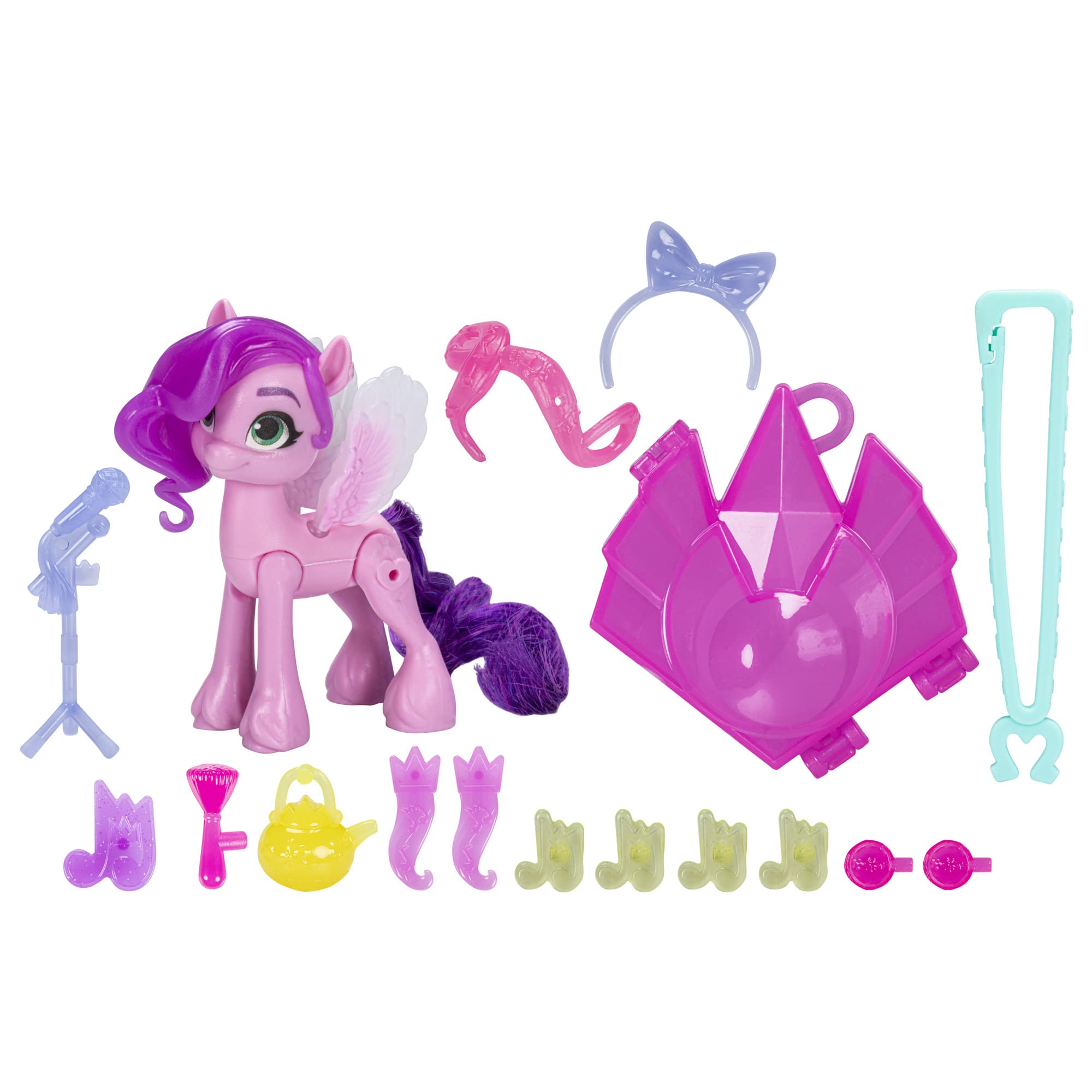 My Little Pony Discover Your Pony Sparkle Beauty Spot Magic Pipp Petals, 7.5 cm Large Hoof to Heart from 5, Multi, F5251