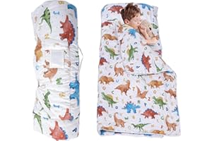 NDAHJAHD Toddler Nap Mat with Removable Blanket and Pillow, Extra Large Rolled Napping Mats,Toddler Sleeping Bag,Kids Sleeping Bag for Daycare,Nap Mats for Preschool