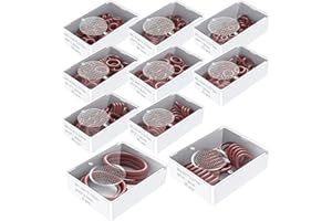 AKAKD Round Silicone O Ring Kit - Metric Orings 70Shore A Hardness,-22°F to 392°F Range,Sealing Performance Better Than Nitrile Rubber O-Rings, Automotive,Kitchen,Valve,Cylinder,Plumbing Repair 351Only